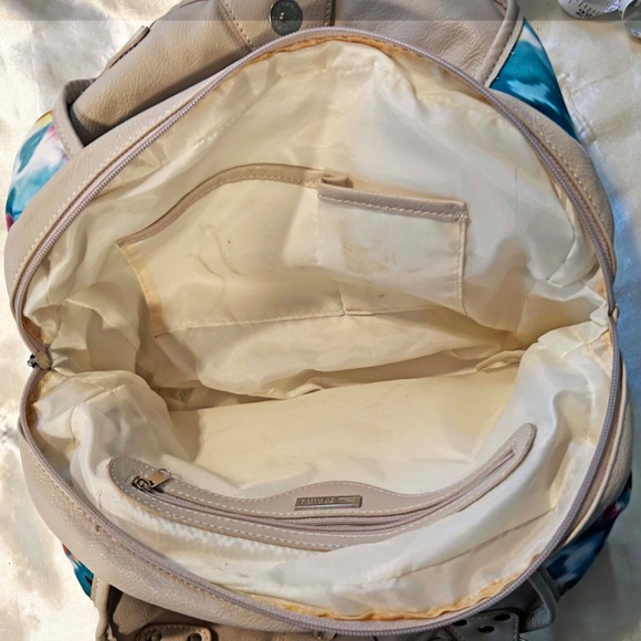 HOBO BAG, CALL IT SPRING, SOFT FABRIC, MULTICOLOUR, TOP ZIP, 3 SECTIONS WITH - Picture 8 of 11